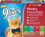 9Lives Meaty Favorites Variety Pack, 5.5-Ounce, 36-Pack