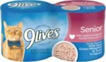 9Lives Wet Senior Cat Food, Tender Morsels with Real Ocean Whitefish & Tuna in Sauce, 5.5 Ounce Cans (Pack of 24) - Image 2