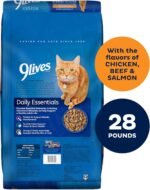 9Lives Daily Essentials Dry Cat Food, 28 Pound Bag - Image 3