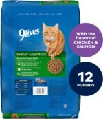 9Lives Indoor Essentials Dry Cat Food for Adult Cats with Chicken & Salmon Flavors, 12 lb. Bag - Image 3